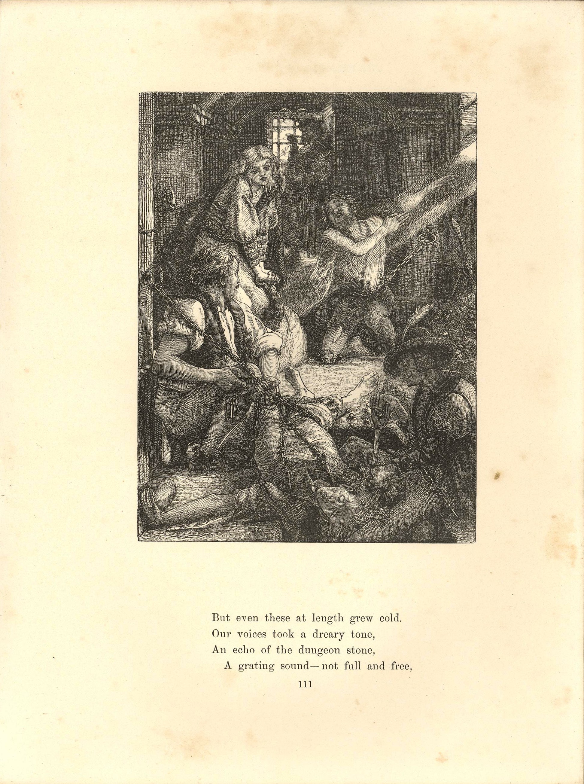 The Prisoner of Chillon, Illustration in Poets of the Nineteenth